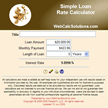 Simple-Loan-Rate