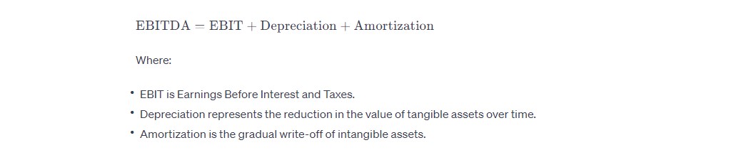 Ebitda simple formula