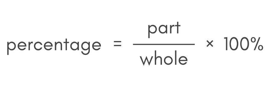 Percentage formula