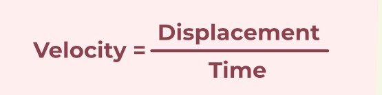 Velocity formula